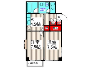 第３いちやまハイツの物件間取画像